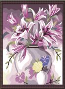 Раскраска по номерам Menglei Фиолетовое настроение (40x50 см, холст) Раскраска по номерам Фиолетовое настроение Menglei MG080