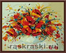 Раскраска по номерам Color-Kit Весенние маки (40х50см, холст) Раскраска по номерам Весенние маки Color-it CG013