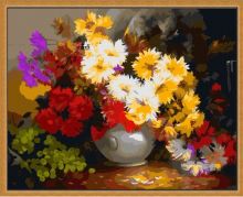 Раскраска по номерам Menglei Солнечный букет (40x50 см, холст) Раскраска по номерам Солнечный букет Menglei MG294