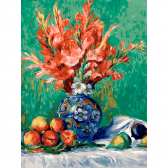 Белоснежка / Картина по номерам «Ренуар. Натюрморт с цветами и фруктами»