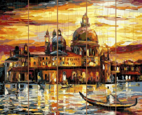 Molly / Картина по номерам «Золотое небо венеции»