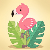 Маленький фламинго | Артикул: Ag2530