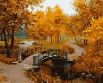 Белоснежка / Картина по номерам «Осенний парк»