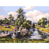 Белоснежка / Картина по номерам «Весна в Павловском парке»