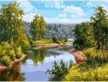 Белоснежка / Картина по номерам «Проточная река»