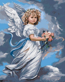 Цветной / Картина по номерам «Небесный ангел»