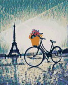 Артвентура / Картина по номерам «Парижский велосипед»
