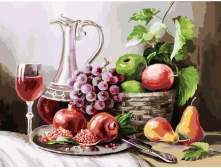 Белоснежка / Картина по номерам «Натюрморт с фруктами»