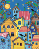 Артвентура / Картина по номерам «Сказочные домики Карлы Жерар»