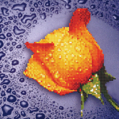 Мозаичная картина Color-Kit «Желтая роза»