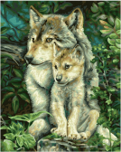 Schipper / Картина по номерам «Мама-волчица»