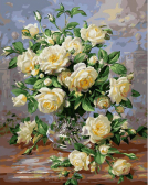 Белоснежка / Картина по номерам «Белые розы»