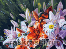 Белоснежка / Картина по номерам «Лилии из сада»