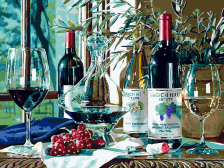 Белоснежка / Картина по номерам «Натюрморт с оливковой веткой»