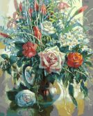 Белоснежка / Картина по номерам «Натюрморт с белой розой»