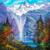 Мозаика Алмазное Хобби «Озеро в горах»