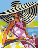Артвентура / Картина по номерам «Пляжная красотка Триш Биддл»