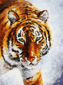 Белоснежка / Картина по номерам «Тигр на снегу»
