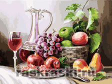 Белоснежка / Картина по номерам «Натюрморт с фруктами»