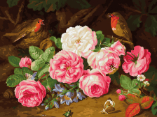 Белоснежка / Картина по номерам «Фламандские розы»