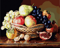 Цветной / Картина по номерам «Натюрморт с фруктами»