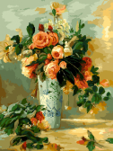 Белоснежка / Картина по номерам «Ренуар.Букет роз»