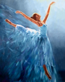 Алмазная вышивка Гранни «Балерина в голубом»