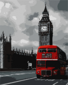 Цветной / Картина по номерам «Лондонский автобус»