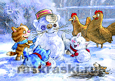 Артвентура / Картина по номерам «Снеговик»