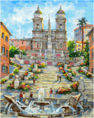 Белоснежка / Картина по номерам «Рим. Испанская лестница»