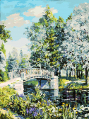 Белоснежка / Картина по номерам «Мостик в парке»