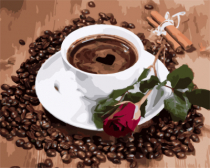 Цветной / Картина по номерам «Кофейный аромат»