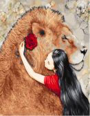 Paintboy / Картина по номерам «Девушка и лев»