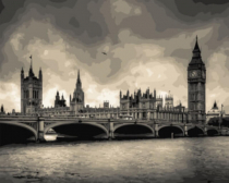 Цветной / Картина по номерам «Тауэрский мост в Лондоне»