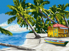 Molly / Картина по номерам «Райский островок»