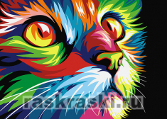 Артвентура / Картина по номерам «Радужный кот»