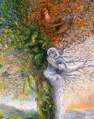 Цветной Премиум / Картина по номерам «Дерево четырех сезонов»