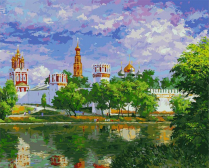 Белоснежка / Картина по номерам «Новодевичий монастырь»