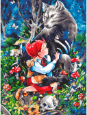 Белоснежка / Картина по номерам «Красная шапочка и серый волк»