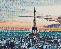 Артвентура / Картина по номерам «Эйфелева башня на закате»