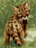 Белоснежка / Картина по номерам «Детеныш леопарда»