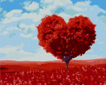 Артвентура / Картина по номерам «Дерево - сердце»