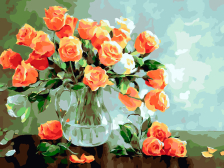 Белоснежка / Картина по номерам «Садовые розы»