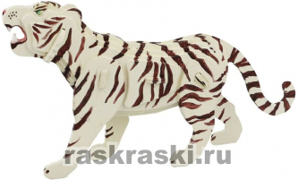 Деревянный конструктор-раскраска «Тигр»