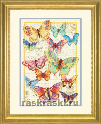 Набор для вышивания крестом Dimensions «Красота бабочек»