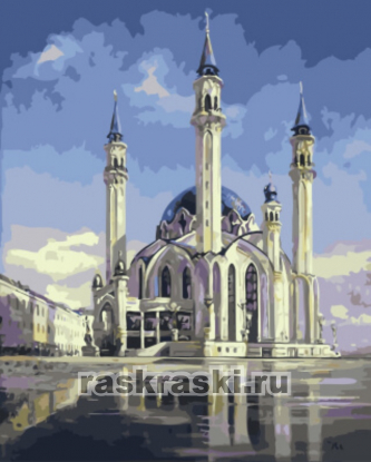 Цветной / Картина по номерам «Мечеть Кул-Шариф»