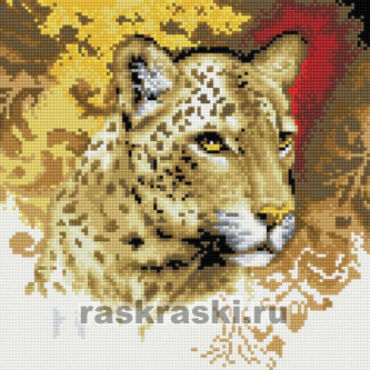 Алмазная вышивка Белоснежка «Портрет леопарда»