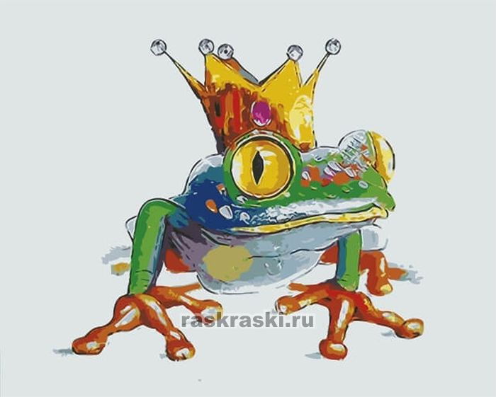 Цветной Премиум / Картина по номерам «Царевна-лягушка» Цветной MC1041