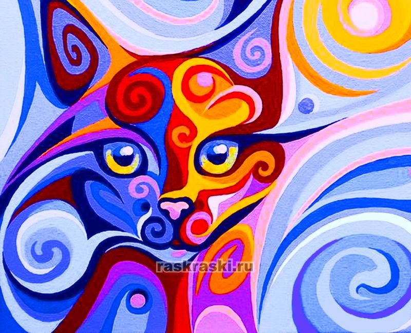 Алмазная картина «Сказочная кошка» Color KIT MP002