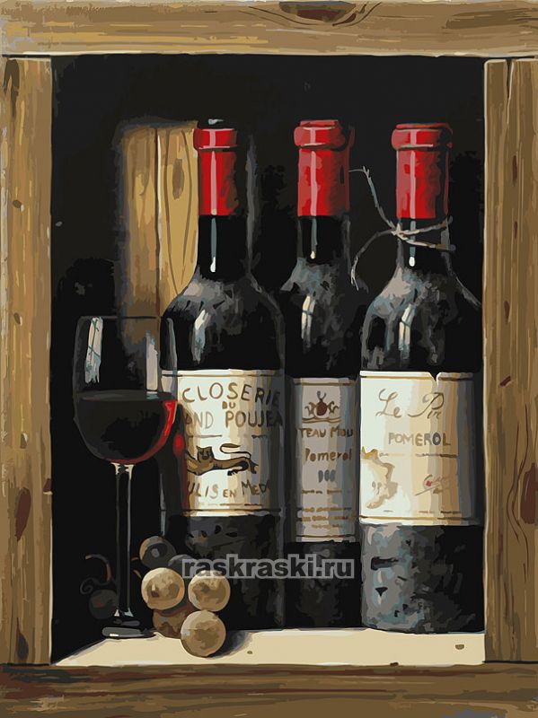Белоснежка / Картина по номерам «Коллекционное вино» Белоснежка 307-AS